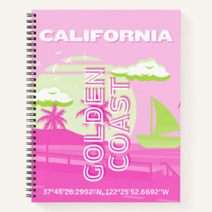 Californië, Los Angeles, Reiskunst, Preppy, Roze Notitieboek