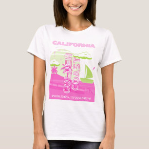 Californië, Los Angeles, Reiskunst, Preppy, Roze T-shirt