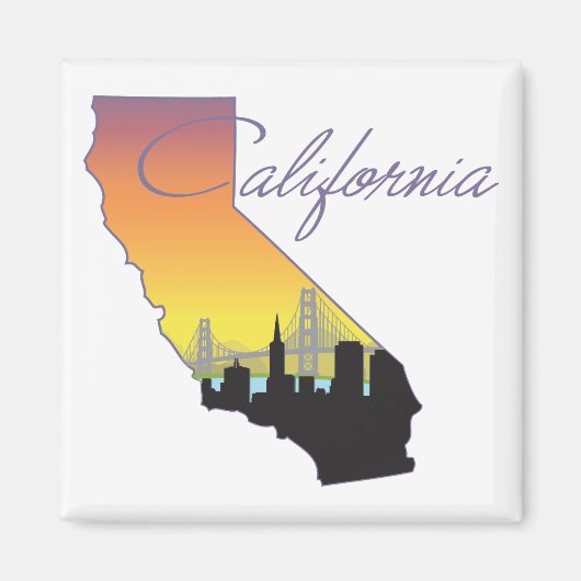 Californië Magneet (Voorkant)