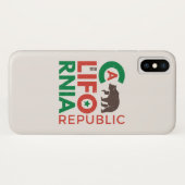 Californië met Grizzly Beer Logo Case-Mate iPhone Case (Achterkant (horizontaal))