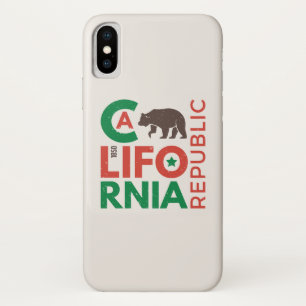 Californië met Grizzly Beer Logo iPhone X Hoesje