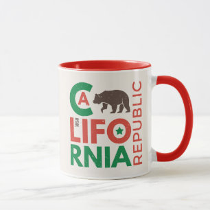 Californië met Grizzly Beer Logo Mok