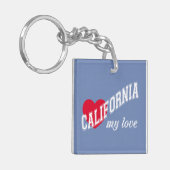 Californië mijn liefde sleutelhanger (Voorkant Links)