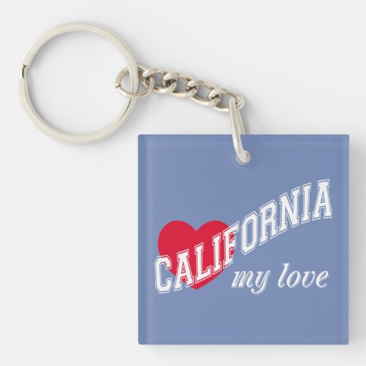 Californië mijn liefde sleutelhanger (Voorkant)