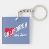 Californië mijn liefde sleutelhanger (Achterkant)