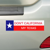 Californië My Texas, Texan Bumpersticker (Op auto)