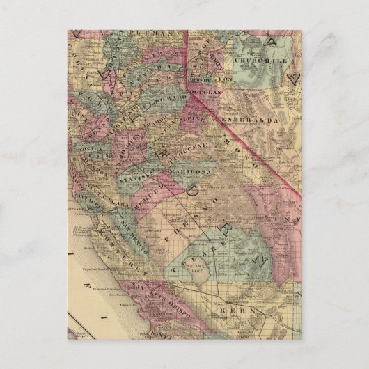 Californië, Nevada Briefkaart (Voorkant)