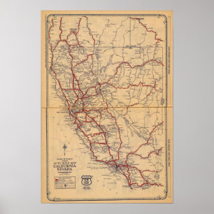 Californië, Nevada Poster