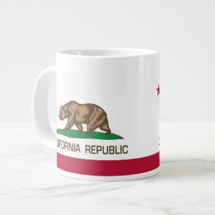 Californië (normale vlag) jumbo mok