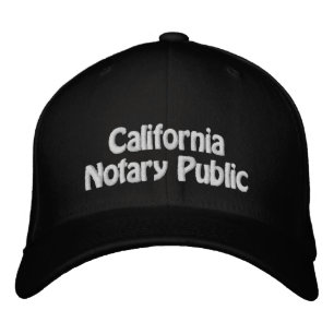 Californië Notarisch publiek geborduurd Baseball Geborduurde Pet