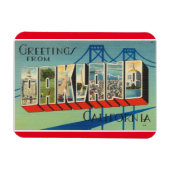 Californië, Oakland Magnet Magneet (Horizontaal)