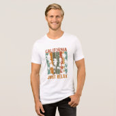 Californië ontspant zich Tri-Blend shirt (Voorkant volledig)