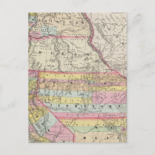 Californië, Oregon, Washington, Utah, New Mexico 5 Briefkaart