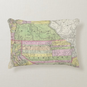 Californië, Oregon, Washington, Utah, New Mexico Decoratief Kussen