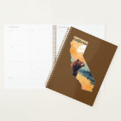 Californië Outline Beer Mountains Planner (Display)