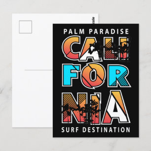 Californië Palm Paradise: de droom van een Surf-li Briefkaart