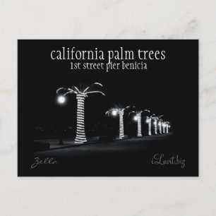 CALIFORNIE PALMIERS par iLuvit.biz - carte postale