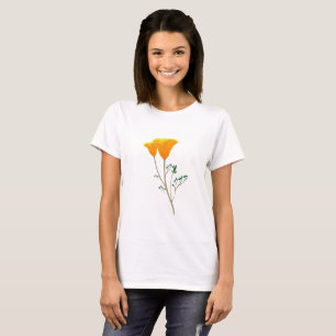 Californië-papavervrouwenshirt T-shirt