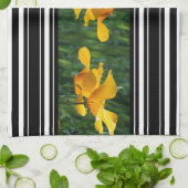 Californië-papegaaien Stripe Kitchen Handdoeken (Gevouwen)