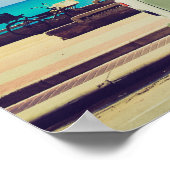  Californië Paradise Beach-bus Poster (Hoek)