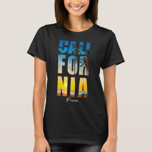 Californië Passion Beach Palm Tree Zomervakantie T-shirt