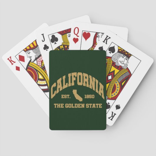  Californië Pokerkaarten (Achterkant)