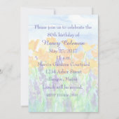 Californie Poppy Invitation de fête d'anniversaire (Dos)