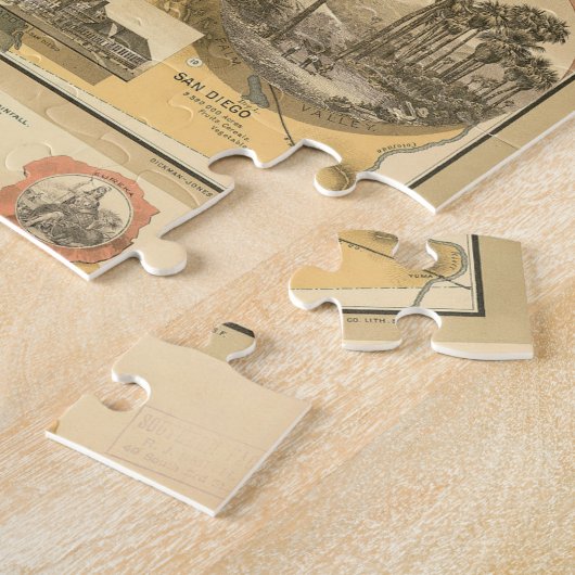 Californië Puzzle Legpuzzel (Zijkant)