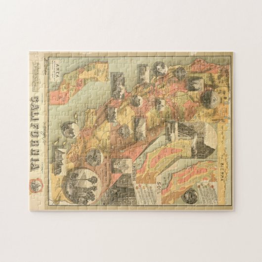 Californië Puzzle Legpuzzel (Horizontaal)