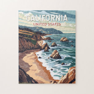 Californië Reis Kunst Vintage Legpuzzel