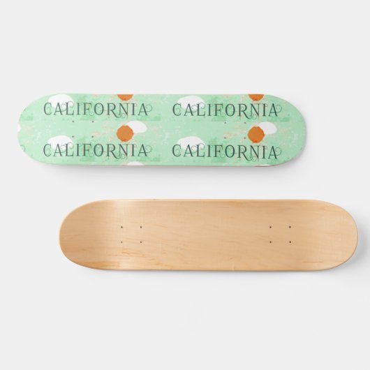 Californië Reisposter Skateboard (Horizontaal)