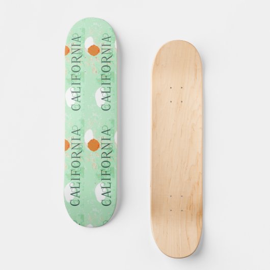Californië Reisposter Skateboard (Voorkant)