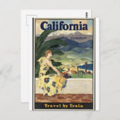  Californië, Reizen per trein Briefkaart (Voorkant / Achterkant)