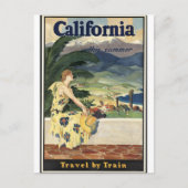  Californië, Reizen per trein Briefkaart (Voorkant)