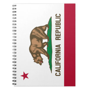 Californië Republiek Beer Vlag: Cali Gouden Staat Notitieboek
