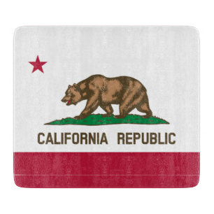 Californië Republiek Beer Vlag: Cali Gouden Staat Snijplank