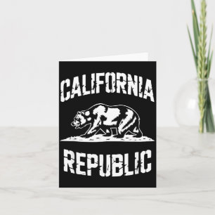 Californië Republiek Grizzly Staat Retro Vintage Kaart