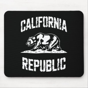 Californië Republiek Grizzly Staat Retro Vintage Muismat