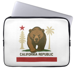 Californië Republiek Portemonnee Laptop Sleeve