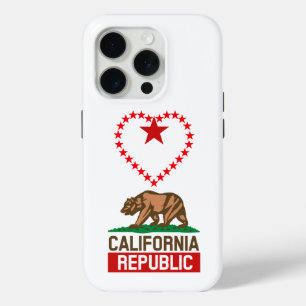 CALIFORNIË REPUBLIEK Staat Vlag Liefde iPhone 15 Pro Case