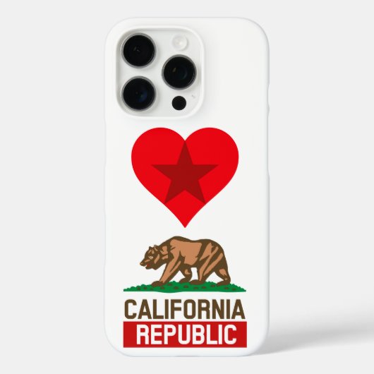 CALIFORNIË REPUBLIEK Staat Vlag Liefde Case-Mate iPhone Case (Achterkant)