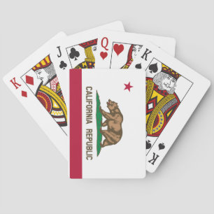 Californië Republiek Staatsvlag Pokerkaarten