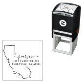 Californië retour adres stempel zelf-inkt (In situ)