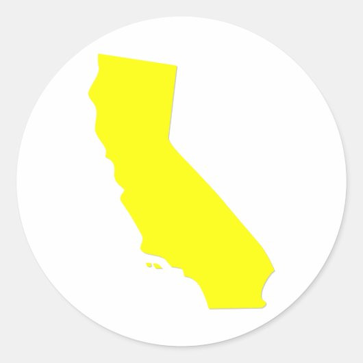 Californië Ronde Sticker (Voorkant)