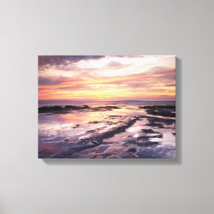 Californië, San Diego, Sunset Cliffs, Sunset 1 Canvas Afdruk