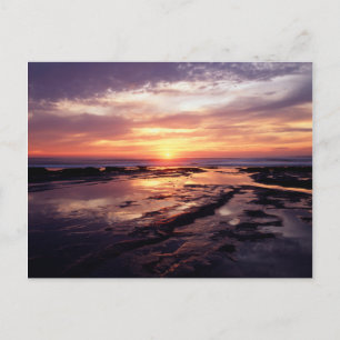 Californië, San Diego, Sunset Cliffs, Sunset 3 Briefkaart