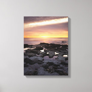 Californië, San Diego, Sunset Cliffs, Sunset 6 Canvas Afdruk