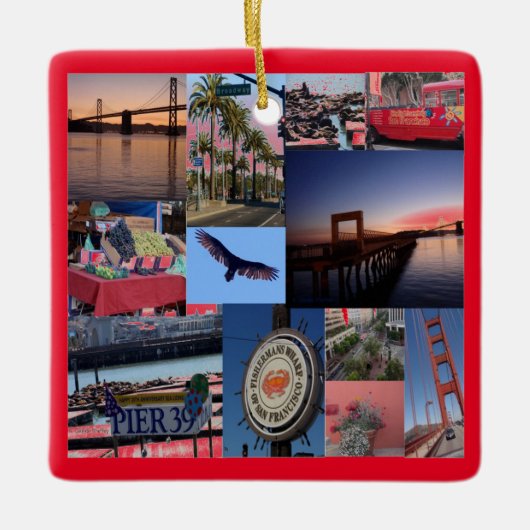 Californië - San Francisco Keramisch Ornament (Voorkant)