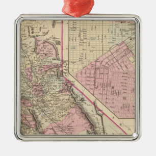 Californië, San Francisco Metalen Ornament