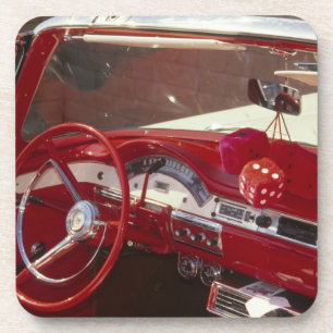 Californië: Santa Ynez Valley, Solvang, 1957 Bier Onderzetter